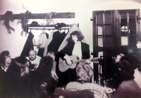 Dáša Vokatá at the meeting of exiles