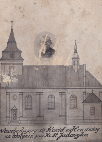 Commemoration of the consecration of the church in Hrušvice, Volhynia, 1930