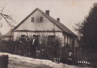 R. Dvořák's house in Martinovka, Volhynia, 1930s-1940s