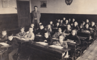 School classroom in Martinovka, Volhynia, 1940s