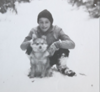 With the dog Seppel, 1959/60