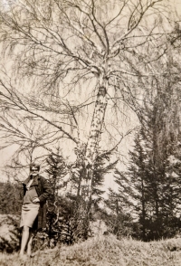 Photos from the time when Blanka Göthová was an employee of OKS Jihlava. Field trip near Telč, 1960s