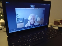 Lizzy during the filming, March 2025