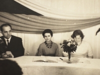 Witness (centre) at the Women's Union, 1970s