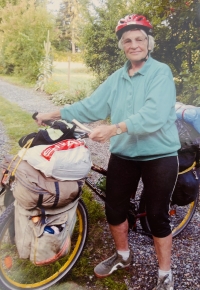 On a bike tour with the bike "Monča"