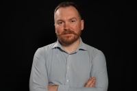 Mykhailo Ivankiv during the interview, 2025