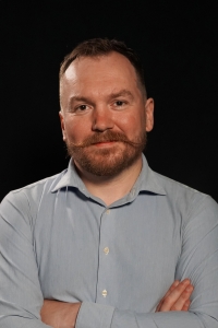 Mykhailo Ivankiv during the interview, 2025 