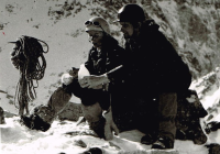 In the High Tatras with his wife Bärbel, winter 1979