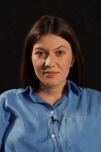 Olena Kryzhanovska during the interview, 2025 