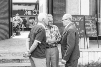 Witness's father Josef Marek (right), 1992