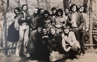 Mark Jirásek, schůze Upishna Muwin Band ZOO Praha, cca 1979