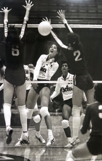 Merja Connolly-Freund, during the UCLA game