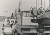 Container loading, Hamburg 1984