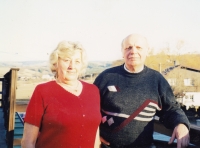 With her husband Milan