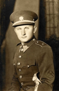 Father František Hartman as a soldier, Dolný Kubín, Slovakia, 1931