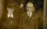 Marie and František Hartman, paternal grandparents, 1950
