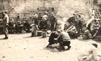 Tramps at Helfenburk castle near Úštěk, 1970s