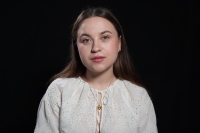 Yulia Turba during the interview, 2025