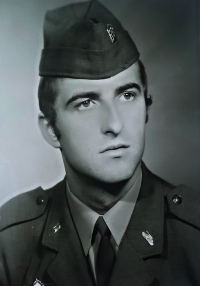 Jiří Pešek in the army, mid-1970s