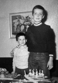 Alan Kubica with his younger brother Jan