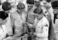 Navy cadets of the German army during World War II