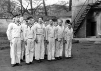 Navy cadets of the German army during World War II