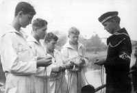 Navy cadets of the German army during World War II