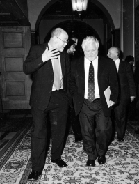 Jaroslav Veis with Petr Pithart