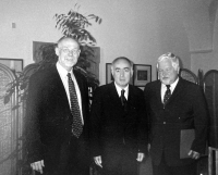 On the right Petr Pithart in the Senate