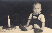 Zdeněk Kolařík, 1st birthday, 1944, Veselí nad Moravou
