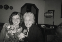 Celebrating the graduation of Pavla Seitlová - 1982. On the photo Pavla Seitlová and Drahomíra Fuchsová