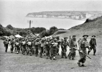 In England before being sent to the siege of Dunkirk