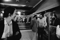 Anna Fassatiová in Gallery F with photographer Dušan Šimánek, 1982