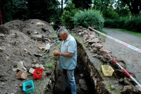 Jaroslav Špaček, archaeological research in Stará Boleslav, 2008