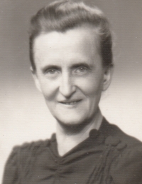 Matka pamětníka Filoména Müllerová, 50. léta 20. století