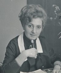 Jindřiška Pejcharová in the early 1970s at the House of Food