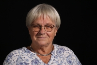 Růžena Hajnová during the interview for the Memory of Nations in Prague, October 2025