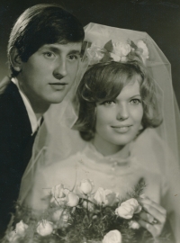Wedding photo - Jiří and Jiřina Hanke - 1968