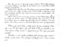 Pre-printed text on the back of a Christmas card sent from a communist prison