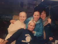 New York in 1990 (Nora - niece of Miloš Forman, Lenka M. Demartini, David Steinhardt and actor Brett Harrelson)