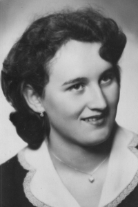 Secondary school graduation photo, Česká Lípa, 1957