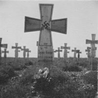 Father Ignaz Görner's grave in the cemetery of fallen German soldiers near Kiev