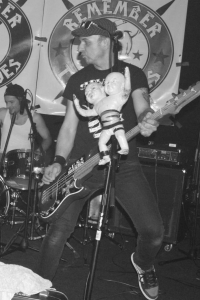 Pavel Báča, as bassist of Remember the Heroes, 2017