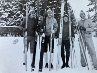 Stanislav Buchta with fellow athletes, late 1970s