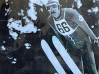 Stanislav Buchta during ski jumping