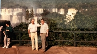 Jiří Janíček with his emigrant uncle in Brazil,1990s.