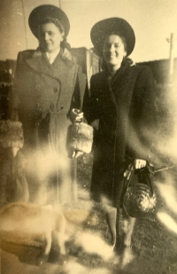 On the left 17 years older sister, undated