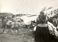 Air crash in Bedřichov near Jihlava, 1930