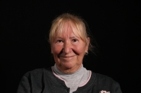 Marcela Papežová during recording, 2025