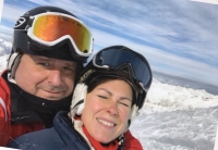 Daughter Alena Vrbková with her husband, 2020